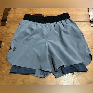 Under Armour Vanish Elite Men's 2-in-1 Lined Short Castlerock/Black